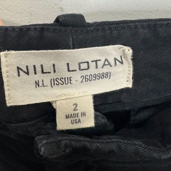 Nili Lotan $695 Flavie Wide Leg Pants in twill cotton blend - Picture 14 of 16